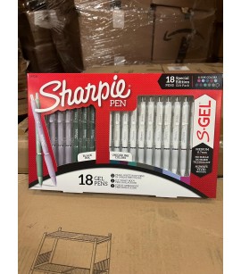 Sharpie 18 PK  11 Colors Gel Pens . 8000 Packs. EXW Los Angeles
